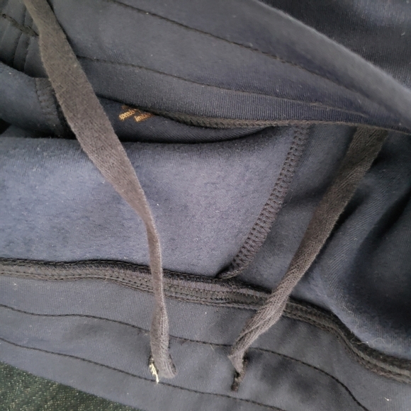 Speedo Navy Blue Yoga Style Leggings Drawstring - Picture 3 of 8